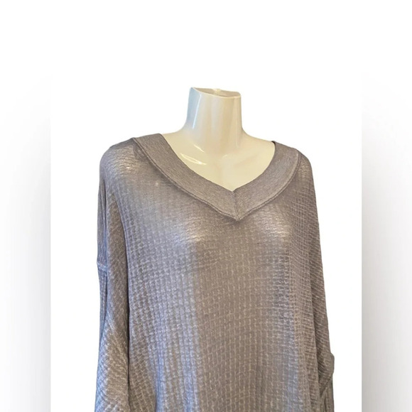 Free People We The Free Southside Oversized Thermal Knit Top - Picture 5 of 8